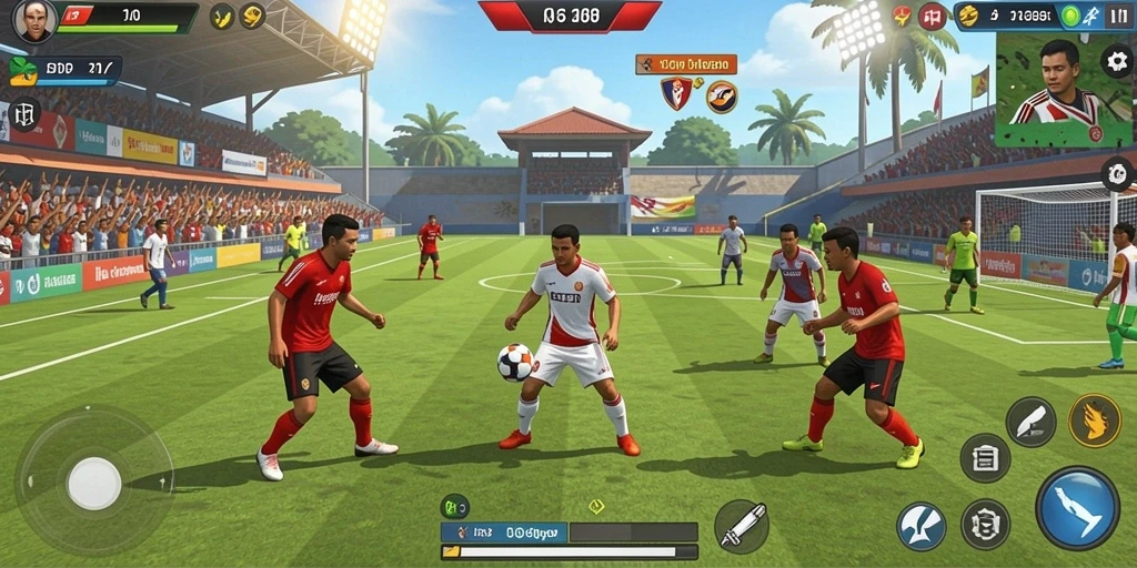 Fitur kompetisi yang memungkinkan bermain dengan teman.